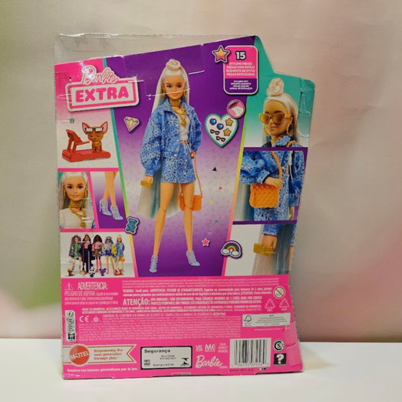 Barbie Extra Doll #16 Paisley Print Oversized Jacket with Pet Chihuahua NIB - Picture 2 of 9